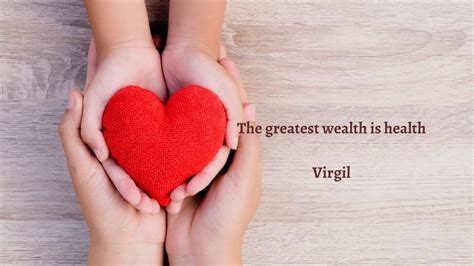 The Greatest Wealth Is Health Virgil YouTube