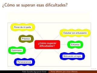 Pensar Diferete Para Actuar Diferente PPT