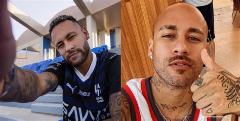 Neymar Debuts New Shaved Head Look And Mustache Post Injury