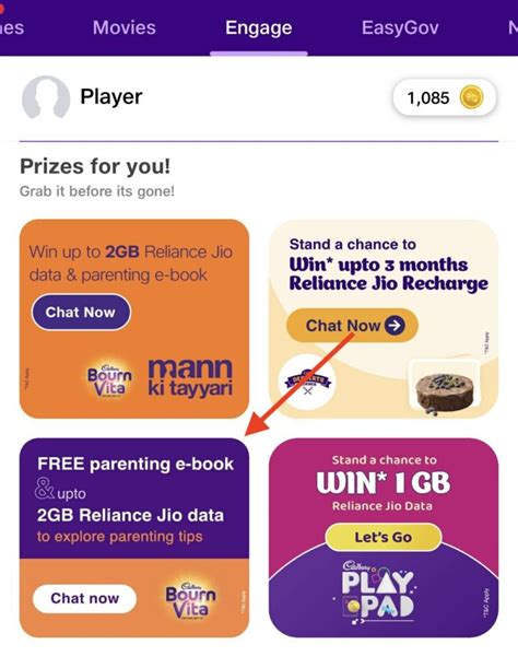 Win Upto Gb Free Jio Data From Myjio App Bournvita Tayyari Jeet Ki