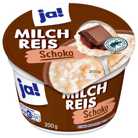 Ja Milchreis Schoko 200g Bei Rewe Online Bestellen