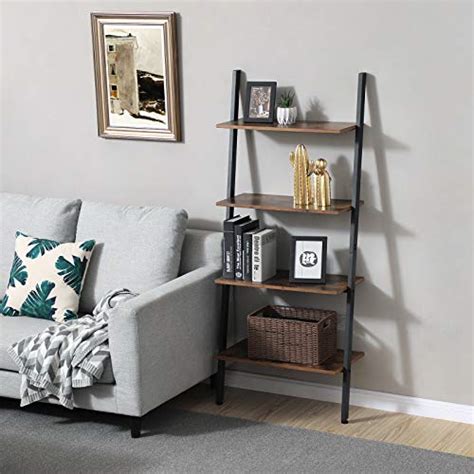 Vasagle Alinru Ladder Shelf Tier Bookshelf Storage Rack Shelves