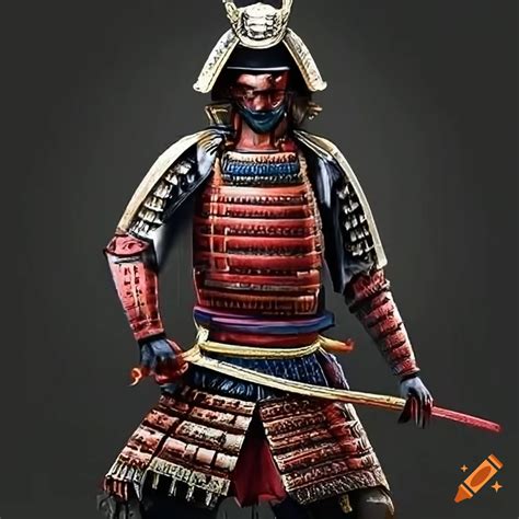 Samurai Warrior In Traditional Armor On Craiyon