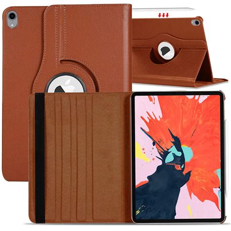 Tgk Rotating Cover For Ipad Pro Inch A A A Brown