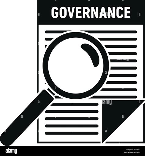 Governance Paper Icon Simple Illustration Of Governance Paper Vector Icon For Web Design