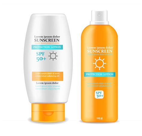 Premium Vector Sunscreen Cream Design Illustration