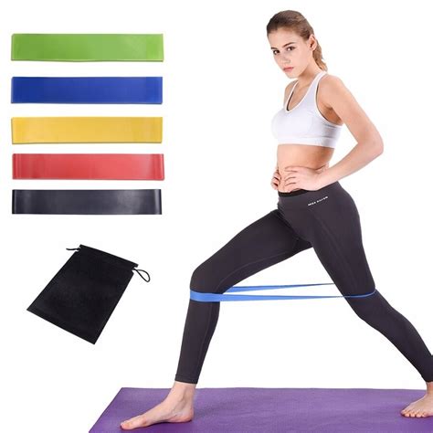 ZESTAW 5 GUM TAŚM DO ĆWICZEŃ MINI BAND FITNESS 10164292164