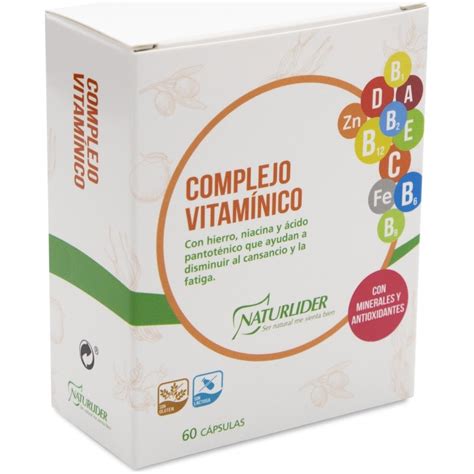 Comprar Naturlider Complejo Vitaminico 60 Caps A Precio De Oferta