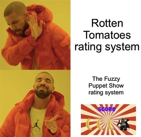 Rotten Tomatoes Fuzzy Puppet Show They Both Have A Rating System