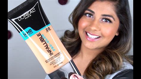 New Loreal Infallible Pro Glow Foundation Review Demo Wear Test