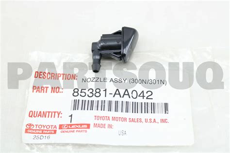 85381AA042 Genuine Toyota NOZZLE SUB ASSY WASHER 85381 AA042 EBay