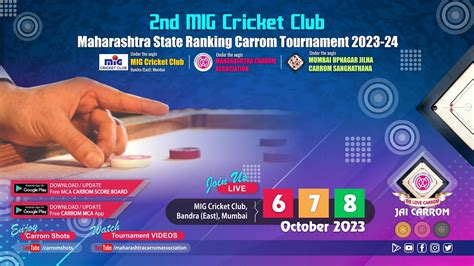 Mca Live Carrom Final Ms Mohammad Ghufran Mumbai Vs Abhijit