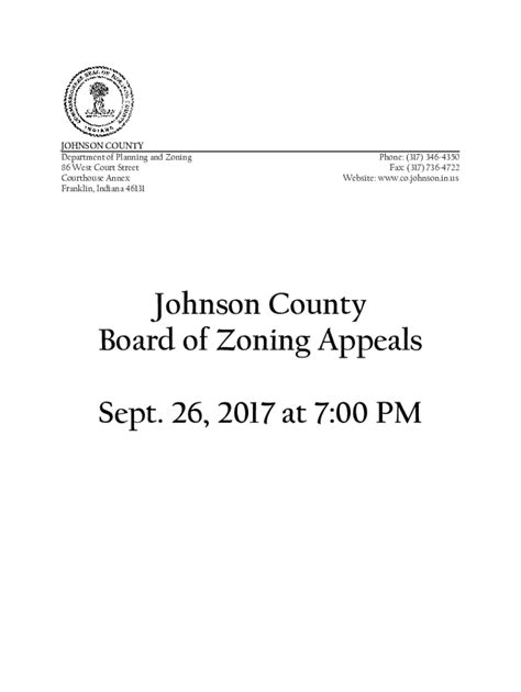 Fillable Online Johnson County Council Is Seeking Individuals To Serve