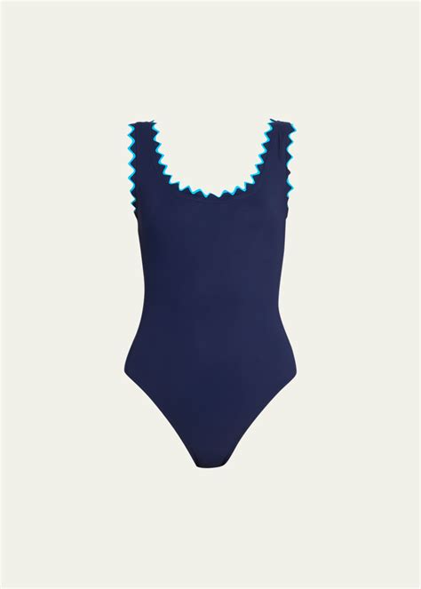 Karla Colletto Amaya Round Neck Tank One Piece Swimsuit Bergdorf Goodman