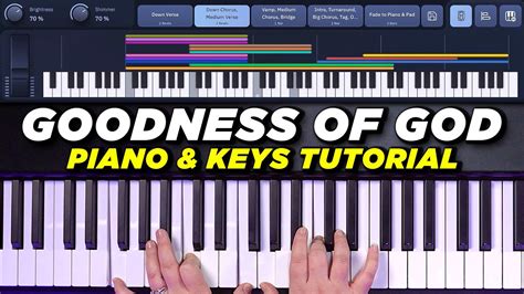 Goodness Of God Cece Winans Piano Tutorial Sunday Keys Song Specific Patch Youtube