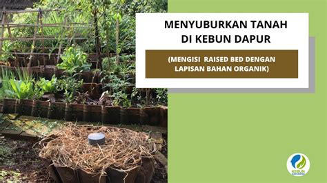 Membuat Raised Bed Mudah Dengan Lapisan Bahan Organik Seri Menyuburkan Tanah Di Kebun Dapur 1