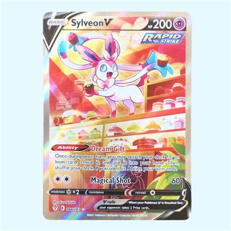 pokemon Nymphali V 184 Évolution Céleste Sylveon V 184