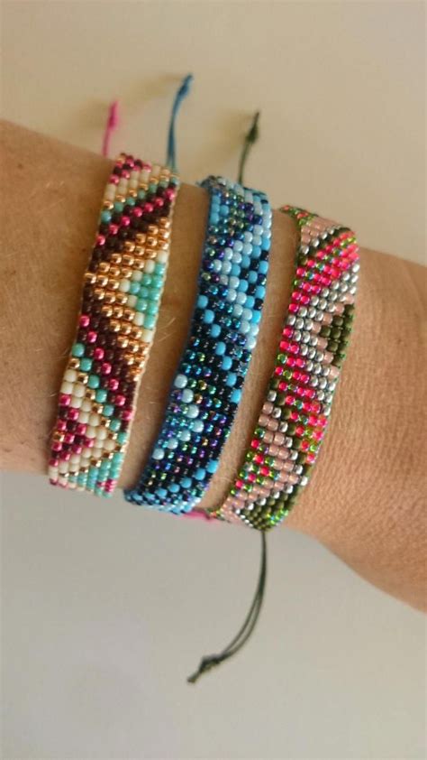 Off Loom Beading Techniques Loombeading Beaded Bracelet Patterns