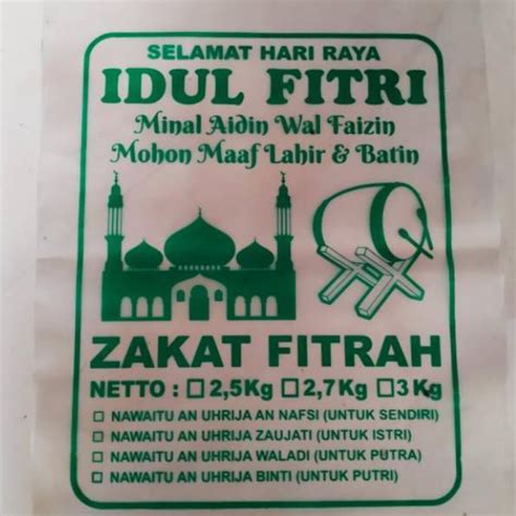 Jual Check Here Plastik Beras Zakat Fitrah 100lbr Shopee Indonesia