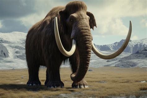 Premium Photo | Extinct woolly mammoth