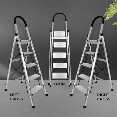 ALUMINIUM PREMIUM SILVER 5 STEP LADDER At Best Price ALUMINIUM PREMIUM