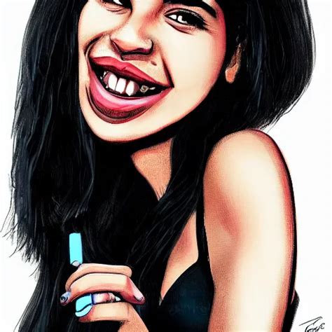 Caricature Of Dua Lipa Professional Digital Art Stable Diffusion