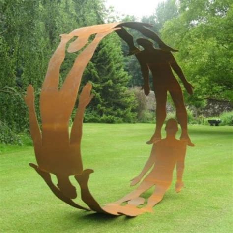 Large Metal Circular Sculpture Contemporary Circular Sculpture For