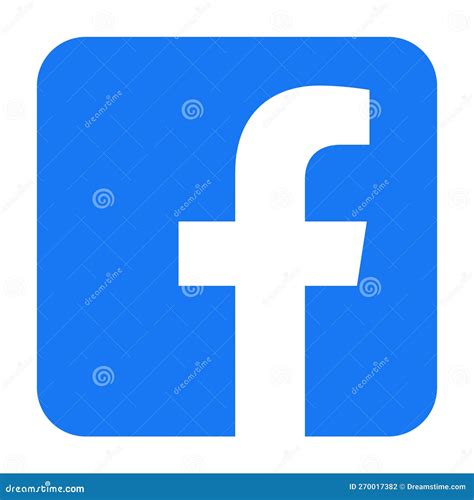 Facebook Icon Vector Logo Editorial Photography Illustration Of