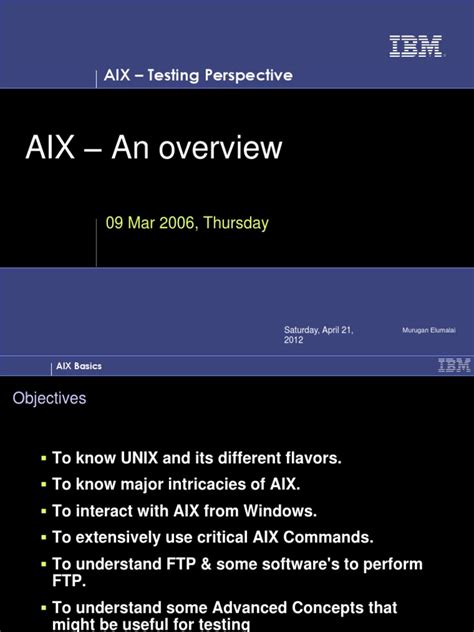 AIX Basics | PDF | Unix | Operating System