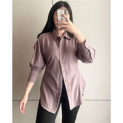 Jual Eska Clothing Warna Juliet Shirt Kemeja Kekinian Kantoran