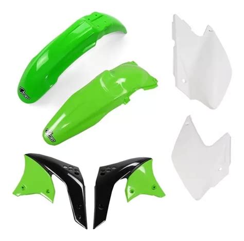 Kit Pl Stico Completo Klx R Ufo Verde Branco Cross