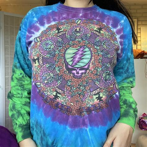 Amazing Grateful Dead tie dye long sleeve printed /... - Depop