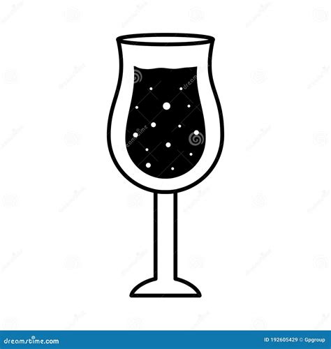 Hurricane Cocktail Glass Cup Silhouette Style Icon Vector Design Stock Vector Illustration Of