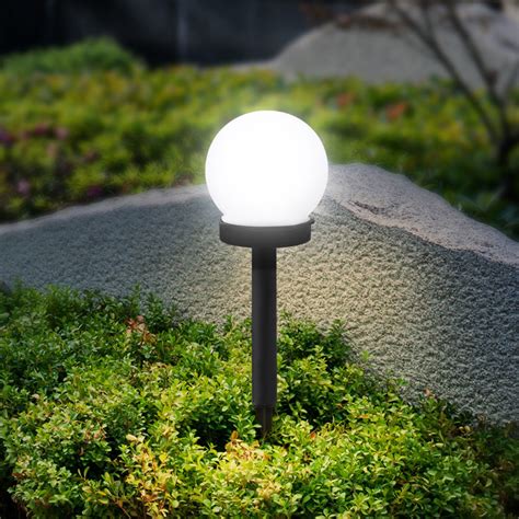 2pcs Outdoor Waterproof L Ed Solar Ball Light Garden Lawn Lamp Ground Light Walmart Canada