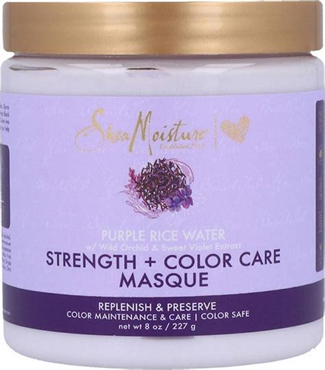 Shea Moisture Purple Rice Water Strength And Color Care Masque 227g • Pris