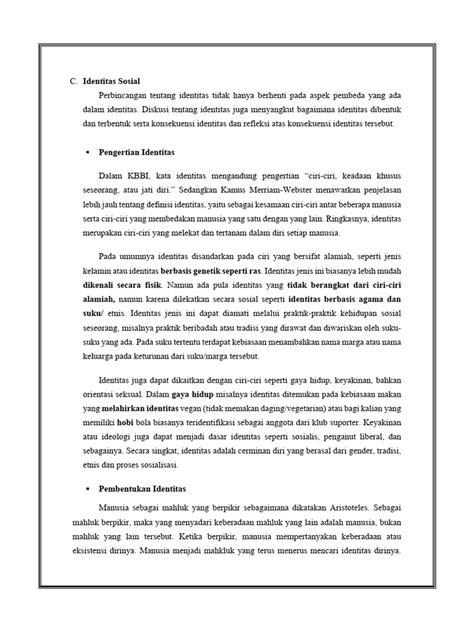 materi identitas sosial