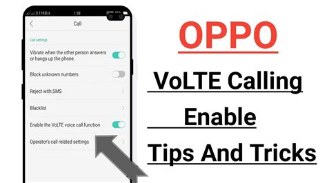 OPPO VoLTE Calling Enable Tips Tricks Hidden YouTube