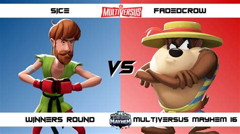 Multiversus Mayhem Winners Round Sice Shaggy Vs Fadedcrow Taz