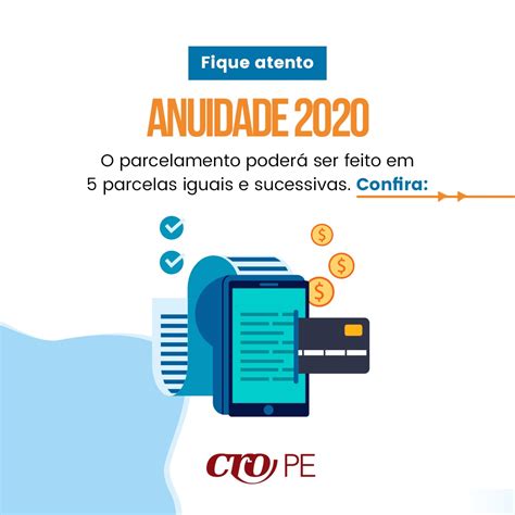 Saiba Mais Sobre As Opções De Pagamento Da Anuidade 2020 Cro Pe