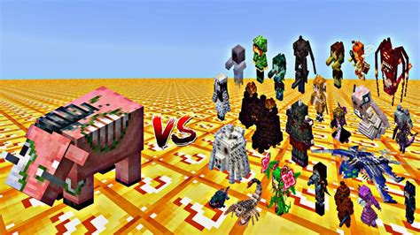 Zoglin Vs All MOBS In Minecraft YouTube