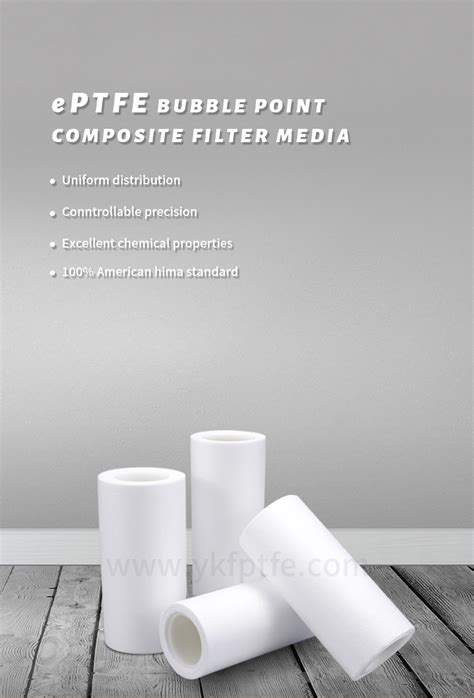 Unm Hydrophobic Eptfe Bubble Point Membrane Oleophylic Film Ptfe