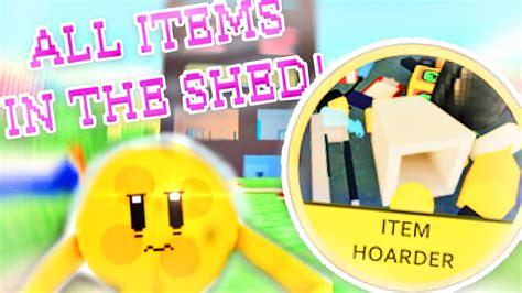 The Item Hoarder Badge 🧹 Roblox Cleaning Simulator Youtube