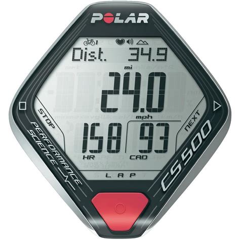 Polar CS500 Plus Cycle Computer with Cadence Sensor and HRM - Sweatband.com