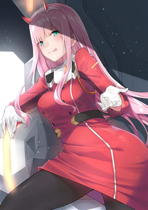 Top Sketsa Gambar Anime Zero Two Sketsabaru