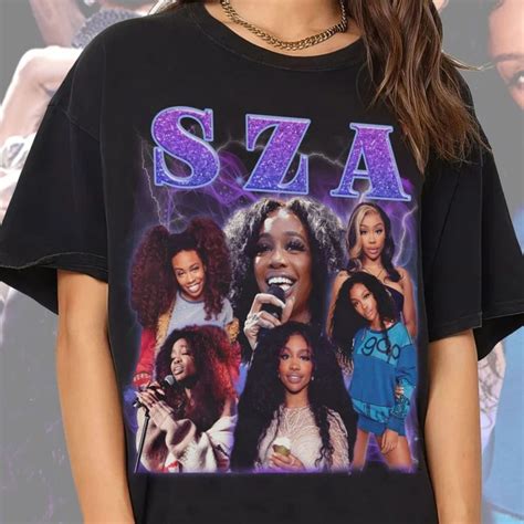 Aesthetic Sza 90s Vintage X Bootleg Style Rap Design Unisex T Shirt