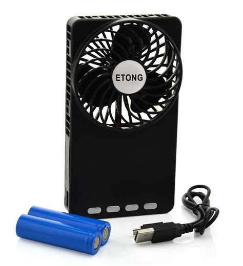 ETONG Hand Held Mini Fan Portable Electric Powered Cooler 3 Speeds USB