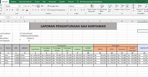 Detail Contoh Format Data Karyawan Excel Koleksi Nomer 26