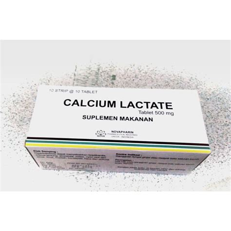 Jual Calcium Lactate Tab 500mg Novapharin Shopee Indonesia