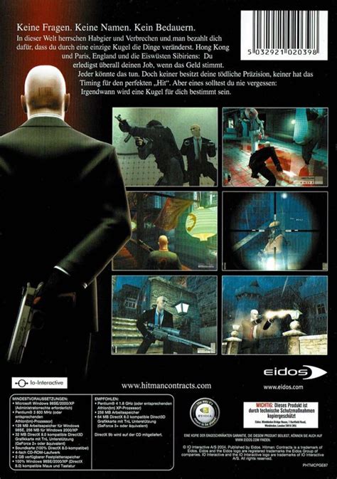 Hitman Contracts Box Cover Art Mobygames