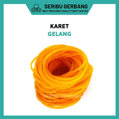 Jual Gr Karet Gelang Kuning Matang Ikat Plastik Es Batu Bungkus Nasi